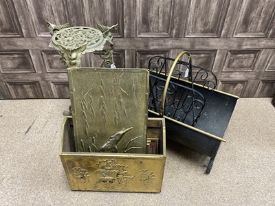 Lot 58 - A LOT OF BRASS WARE AND OTHER ITEMS