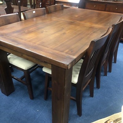 Lot 256 - A MAHOGANY DINING SUITE
