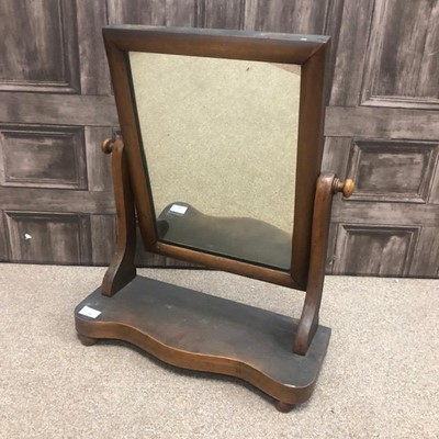 Lot 270 - A MAHOGANY DRESSING MIRROR