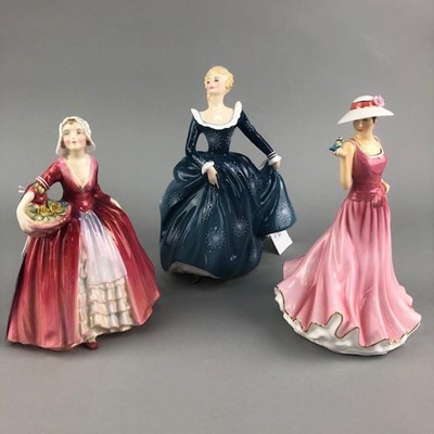 Lot 133 - A ROYAL DOULTON FIGURE OF 'FRAGRANCE' AND TWO OTHERS