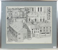 Lot 226 - * TERRY ASTON, BELFAST ROOFTOPS lithograph,...