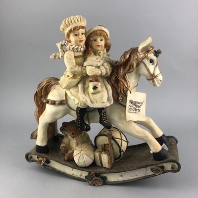 Lot 153 - A REGENCY FINE ART CERAMIC FIGURE AND TWO OTHER FIGURES