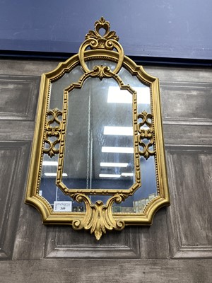 Lot 349 - A MODERN WALL MIRROR IN A GILT FRAME