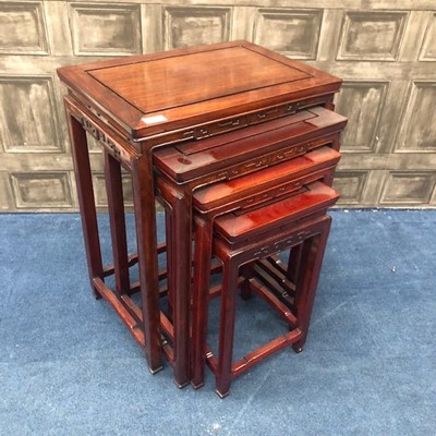 Lot 795 - A CHINESE NEST OF FOUR TABLES