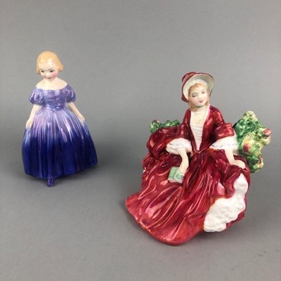 Lot 110 - A ROYAL DOULTON FIGURE OF 'LYDIA' AND FIVE OTHERS