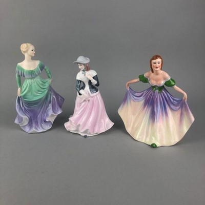 Lot 109 - A COALPORT FIGURE OF 'STELLA' AND OTHER FIGURES