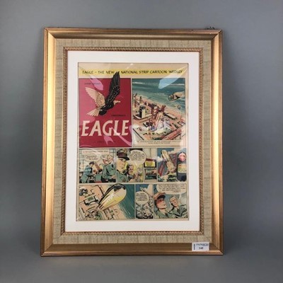 Lot 264 - A FRAMED EAGLE COMIC