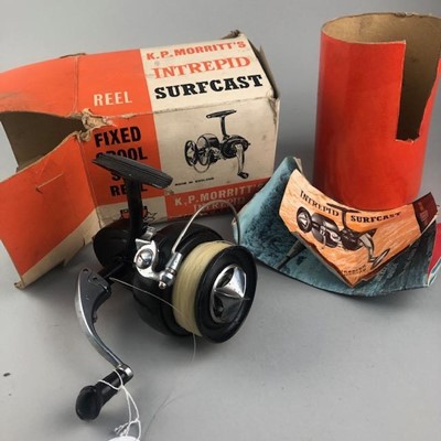 Lot 374 - A BOXED K.P MORITTS INTREPID SURF CAST FISHING REEL