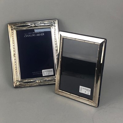 Lot 1 - A LOT OF TWO SILVER PHOTOGRAPH FRAMES