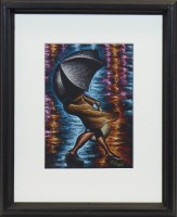 Lot 255 - * GRAHAM H D MCKEAN, BLUSTERY STROLL pastel on...