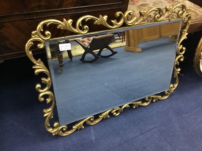 Lot 270 - A LOT OF FOUR DECORATIVE WALL MIRRORS