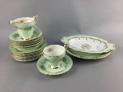 Lot 275 - A DELPHINE FLORAL AND GILT PART TEA SERVICE