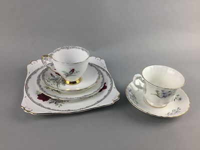 Lot 133 - A RICHMOND 'BLUE POPPY' PART TEA SERVICE AND A ROYAL STAFFORD PART TEA SERVICE