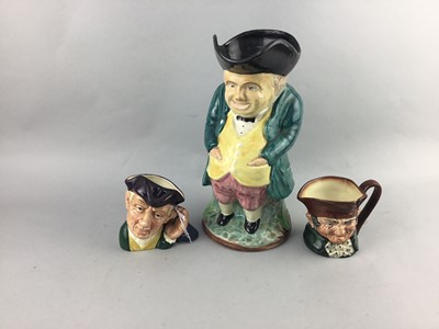 Lot 288 - A ROYAL DOULTON TOBY JUG AND TWO OTHER TOBY JUGS
