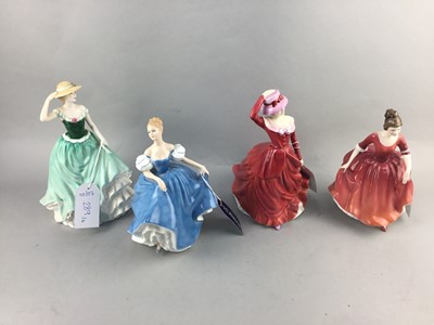Lot 289 - A ROYAL DOULTON FIGURE OF 'MARY' AND THREE OTHERS