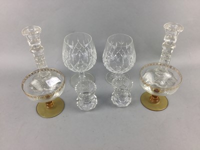 Lot 307 - A LOT OF CRYSTAL AND GLASS ITEMS