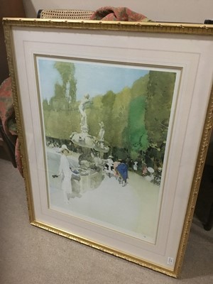 Lot 319 - A RIVER SCENE BY HESTON AND OTHER PICTURES AND PRINTS