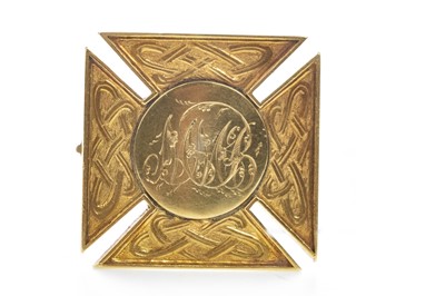 Lot 1715 - A VICTORIAN GOLD PLATED MEDAL WON BY J. MCBRIDE