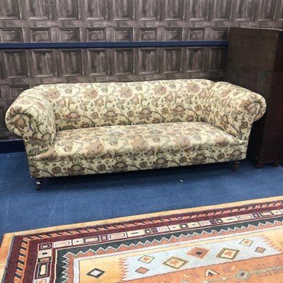 Lot 149 - A REPRODUCTION CHESTERFIELD SETTEE