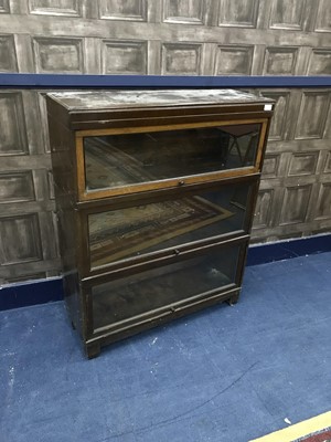Lot 146 - TWO OAK SECTIONAL BOOKCASES