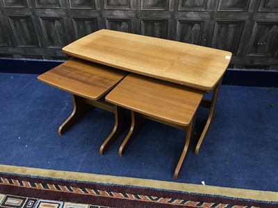 Lot 160 - A NEST OF TABLES AND AN OCCASIONAL TABLE