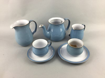 Lot 166 - A DENBY STONEWARE PART TEA SERVICE AND A COFFEE SERVICE