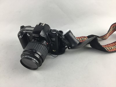 Lot 183 - A CANON EOS 5 CAMERA AND VARIOUS LENSES