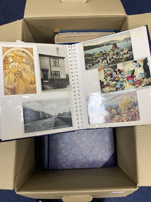 Lot 284 - A LOT OF VARIOUS POSTCARDS IN ALBUMS