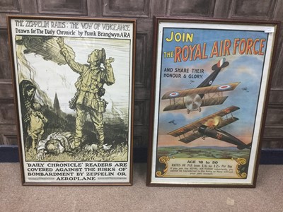 Lot 1694 - A LOT OF TWO REPRODUCTION MILITARY POSTERS