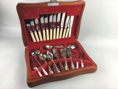 Lot 72 - A LOT OF TWO CANTEENS OF CUTLERY