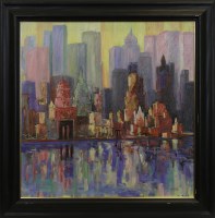 Lot 287 - SHAHIN MEMISHI (KOSOVAR), NEW YORK REFLECTIONS...