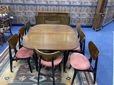 Lot 120 - A RETRO DINING SUITE