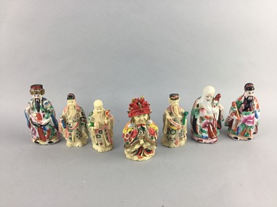 Lot 95 - A LOT OF ASIAN FIGURES INCLUDING A DRAGON