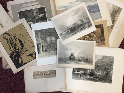 Lot 110 - FOLIO OF PRINTS BY VARIOUS ARTISTS
