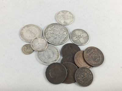 Lot 344 - A LOT OF 19TH CENTURY AND LATER COINS