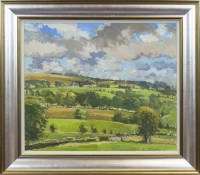 Lot 310 - DOUGLAS LENNOX, LANDSCAPE FROM CRAIGMUIR oil...