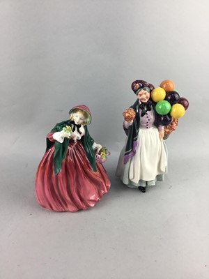 Lot 368 - A ROYAL DOULTON FIGURE OF 'LADY CHARMIAN' AND ANOTHER