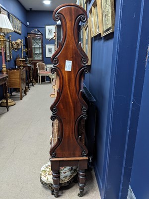 Lot 1220 - A WILLIAM IV MAHOGANY DOUBLE SIDED WATERFALL BOOKCASE
