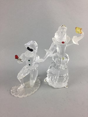 Lot 388 - A SWAROVSKI 'MASQUERADE COLUMBINE' FIGURE AND ANOTHER