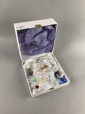 Lot 389 - A LOT OF MINIATURE SWAROVSKI FIGURES AND MODELS