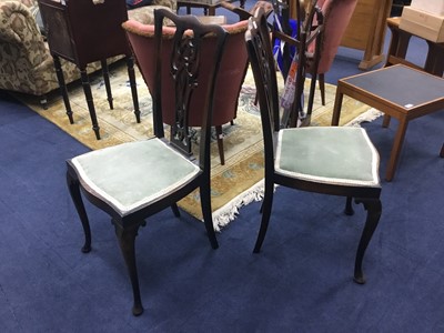 Lot 378 - A PAIR OF BEDROOM CHAIRS