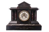Lot 6 - FRENCH VICTORIAN SLATE MANTEL CLOCK the...
