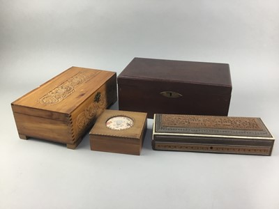 Lot 127 - A LOT OF VARIOUS TRINKET, CIGARETTE AND OTHER BOXES