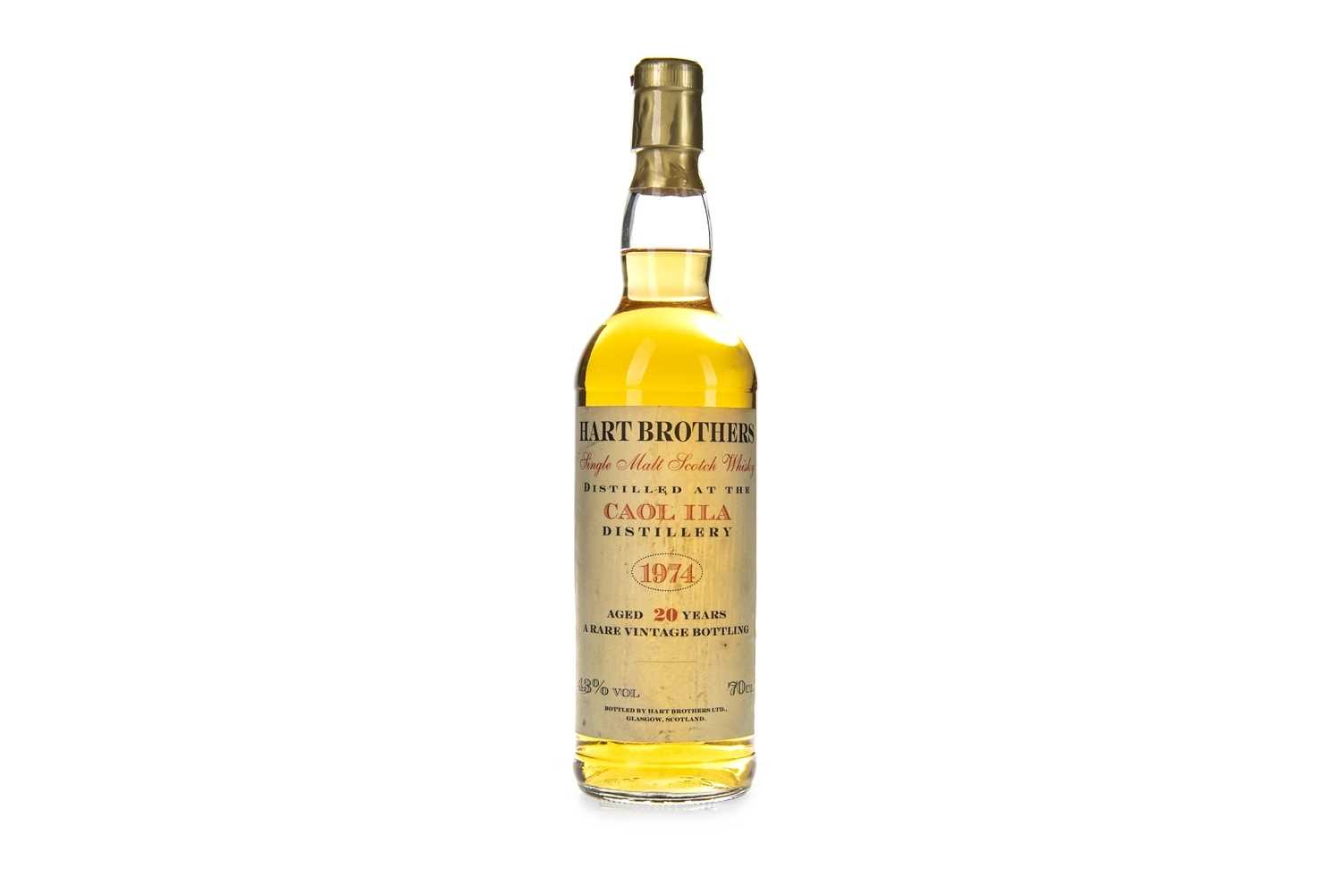 Lot 16 - CAOL ILA 1974 HART BROTHER'S AGED 20 YEARS