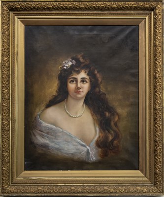 Lot 80 - PORTRAIT OF A LADY, A CONTINENTAL OIL