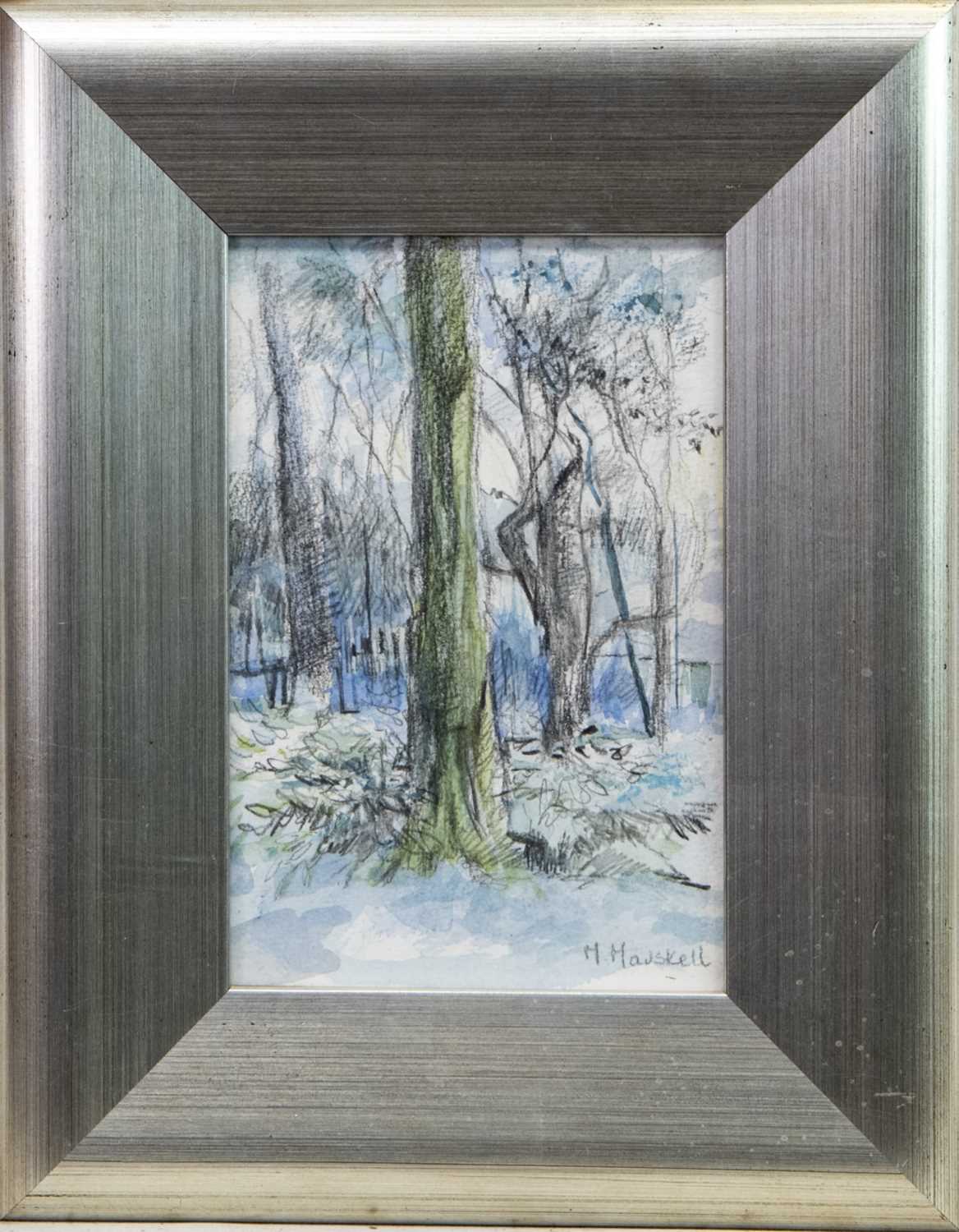Lot 404 - STUDY FOR BELLAHOUSTON, WINTER, A PENCIL AND WASH