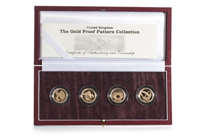 Lot 42 - 2003 GOLD PROOF UK PATTERN COLLECTION FOUR COIN SET