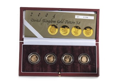 Lot 39 - 2004 UK GOLD PROOF PATTERN COLLECTION FOUR COIN SET