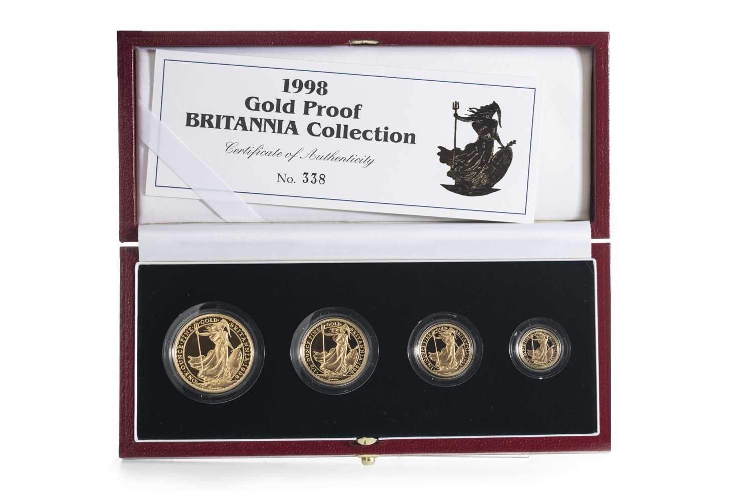 Lot 33 - 1998 GOLD PROOF BRITANNIA COLLECTION FOUR COIN SET