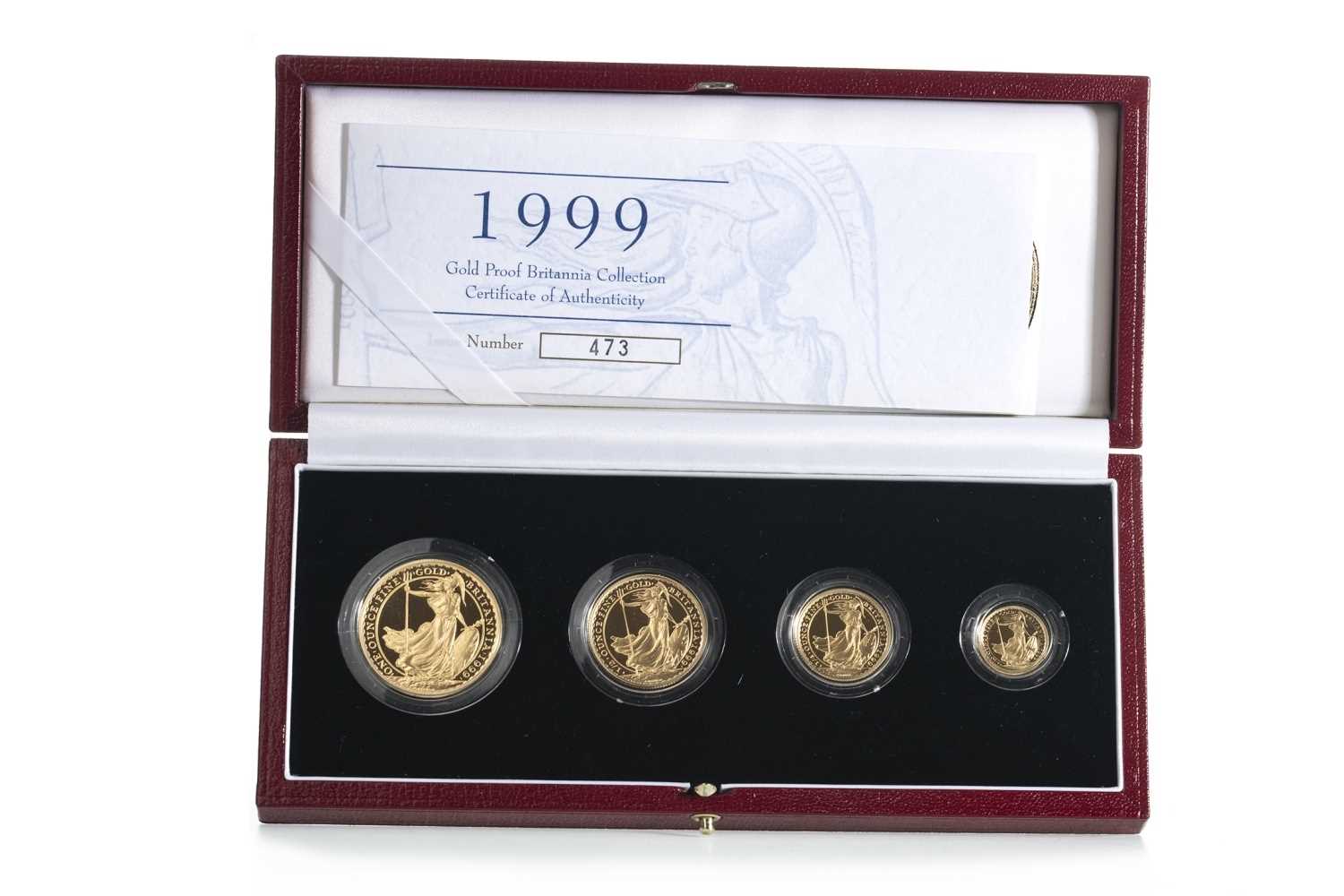 Lot 29 - 1999 GOLD PROOF BRITANNIA COLLECTION FOUR COIN SET